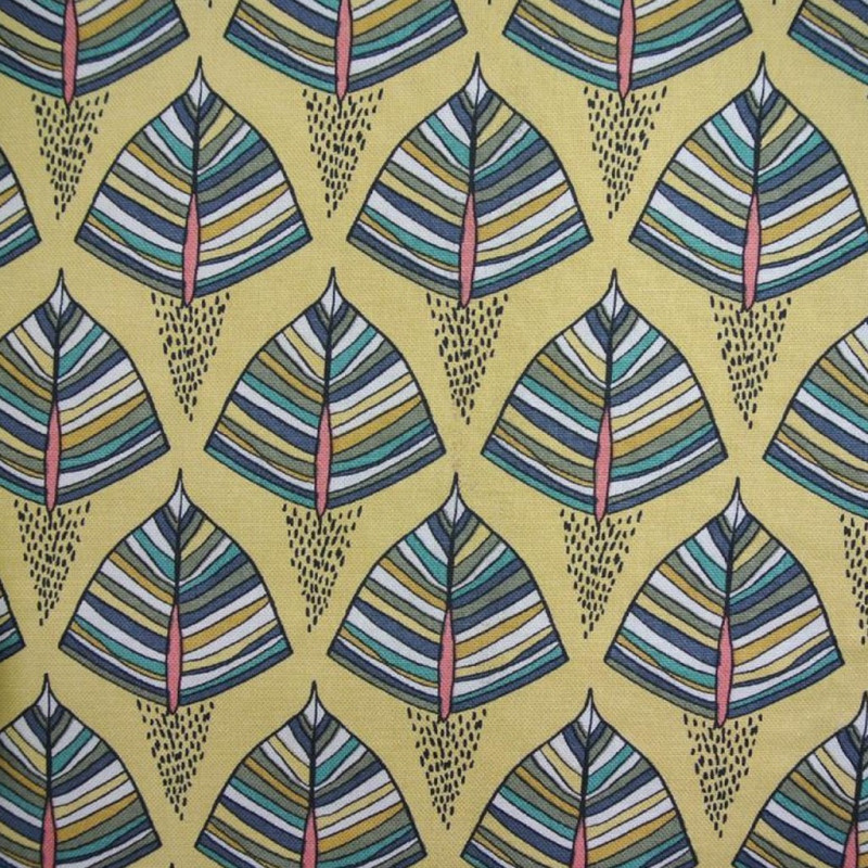 Printed Half Panama EKOZI Raffia / Slate
